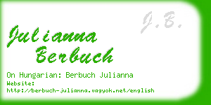julianna berbuch business card